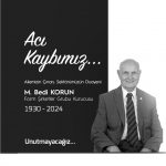 İklimlendirme Sektörünün Duayenlerinden M. Bedi Korun Vefat Etti